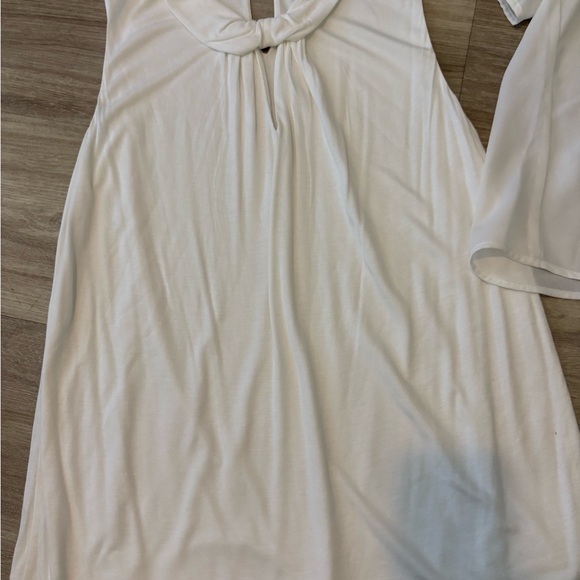 Cabi White Sleeveless and Short Sleeve Blouses set cute workwear medium - Picture 2 of 7